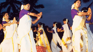 喀拉拉邦集体舞蹈地如瓦地拉卡利